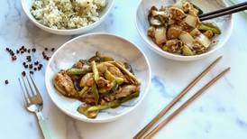 A pantry-forward dish great for weeknights, this chicken stir-fry is packed with heat and flavor