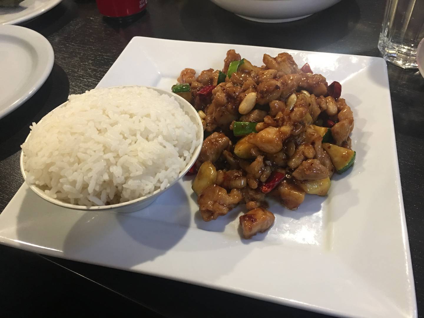 Kung Pao lunch special at Jimmy's Asian Food restaurant in Anchorage.