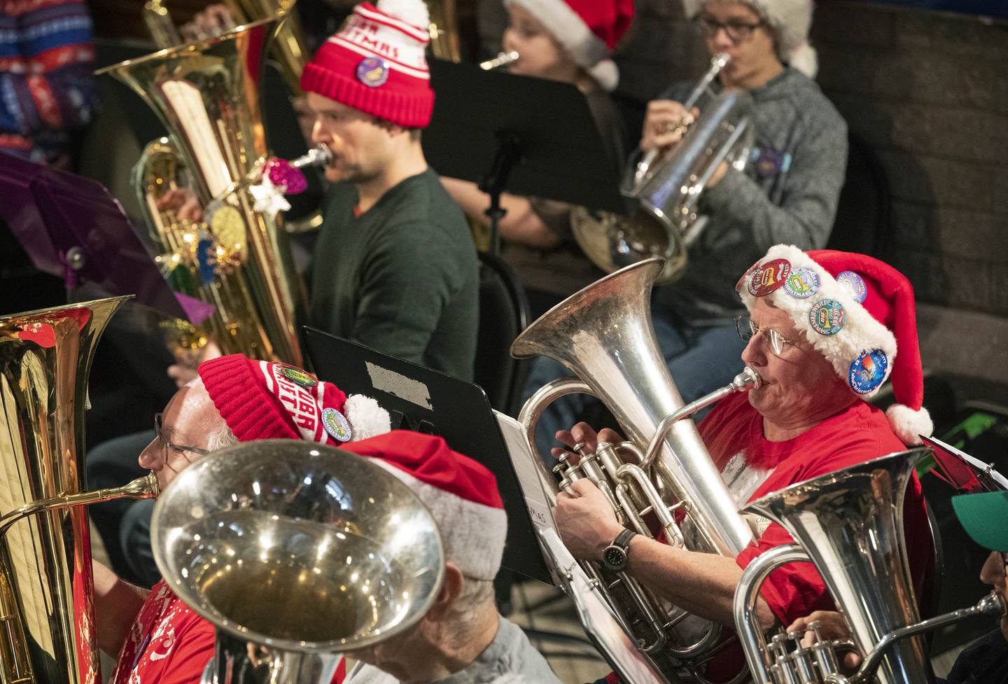 december, holiday, festivities, tuba christmas
