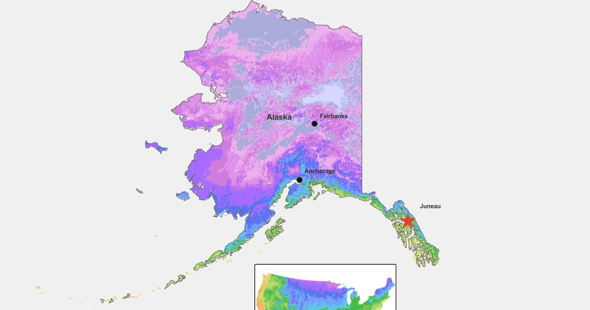 What perennials can survive Alaska’s warming?  Try the up to date USDA zone map.