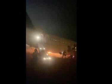 10 people injured when Boeing 737 catches fire, skids off runway at  airport in Senegal