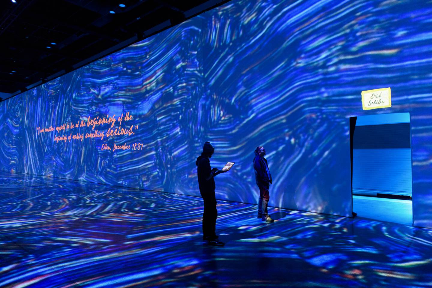 Beyond Van Gogh, projekce, umění, pohlcující, Dena'ina Convention Center