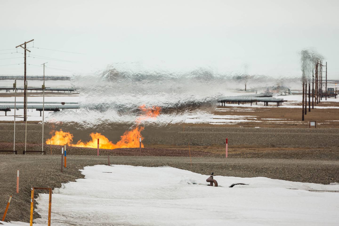 BP, BP Alaska, Deadhorse, Prudhoe, Prudhoe Bay, Burn, Burning, Fire, Flare, Gas, Gas Flare, Natural Gas, North Slope, Oil, Oil & Gas, Oil And Gas, Oil Development