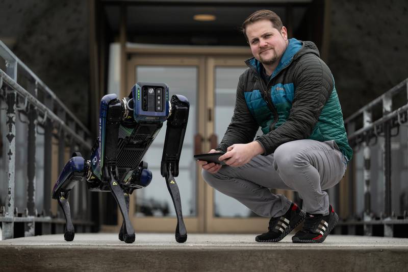 Alaska’s new robotic dog will be used to haze wildlife at Fairbanks airport