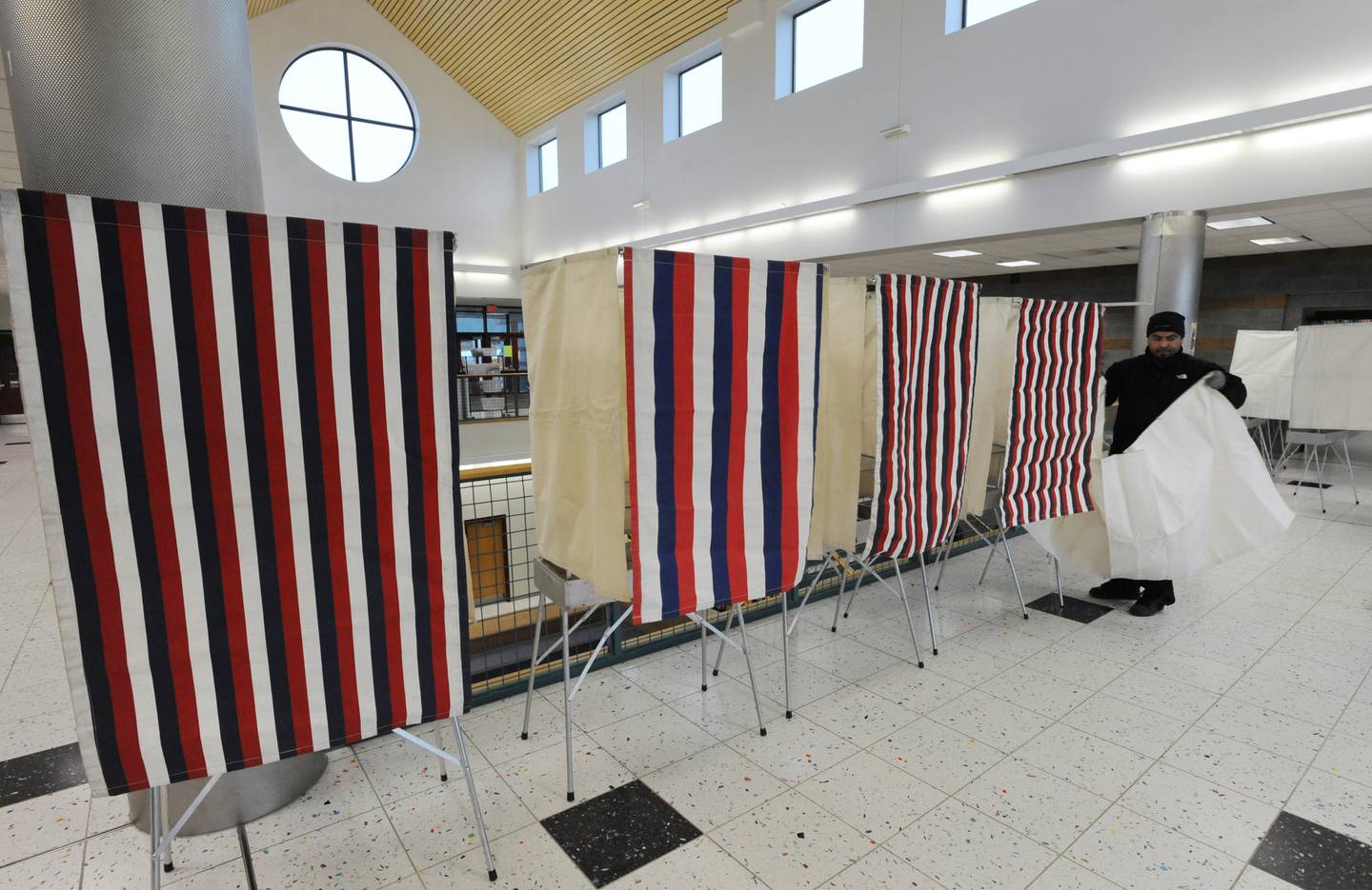 Voting booths delivered for presidential election