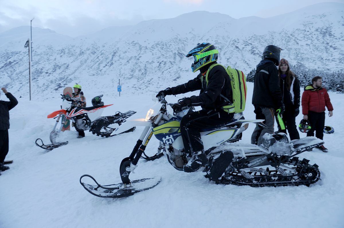 Presto! Track kits turn dirt bikes into snowmachines. Anchorage Daily News