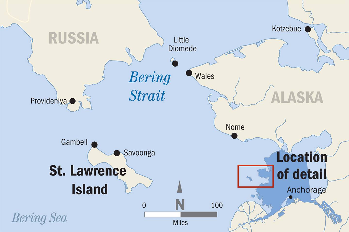 st. lawrence island map