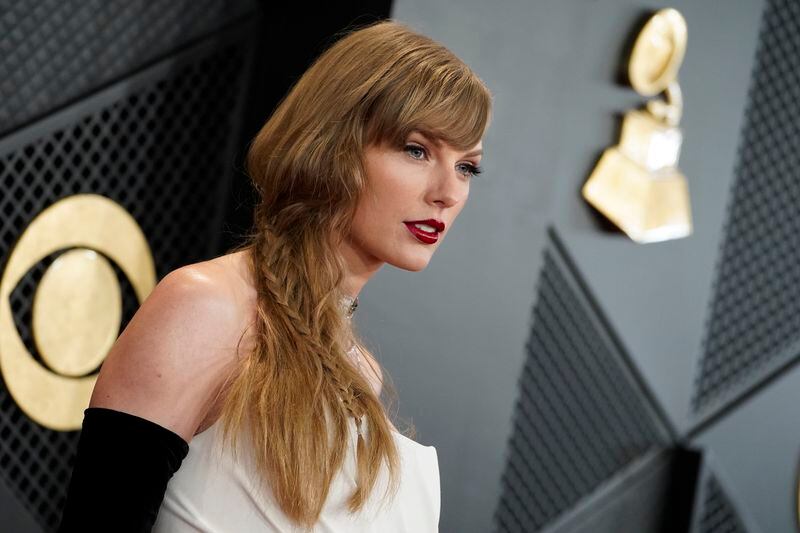 Taylor Swift arrives at the 66th annual Grammy Awards on Feb. 4, 2024, in Los Angeles. (Photo by Jordan Strauss/Invision/AP, File)
