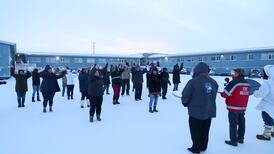 Utqiaġvik residents greet the return of the sun with traditional dance