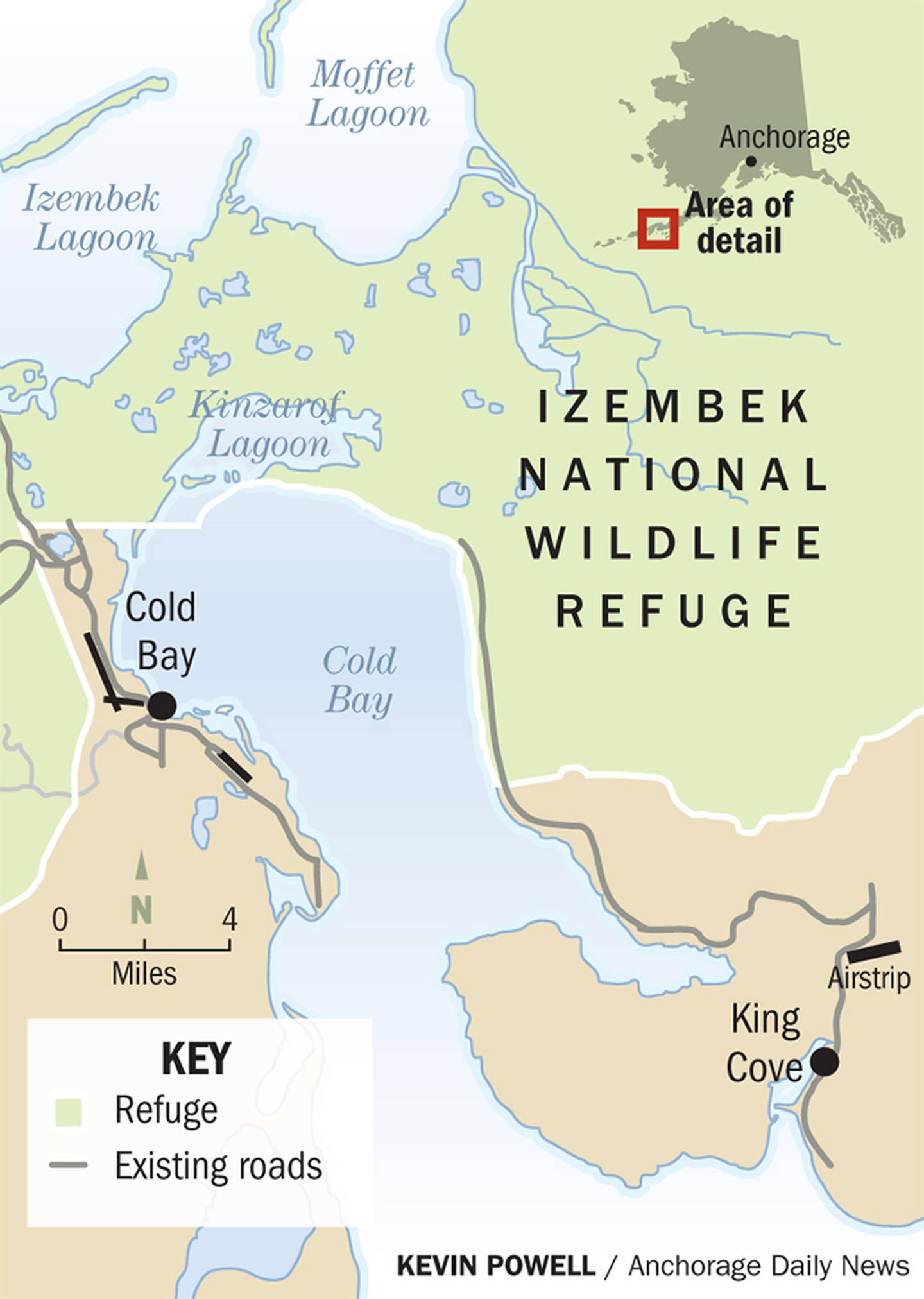 Biden Cold Bay King Cove road Izembek National Wildlife Refuge locator map airstrip airport