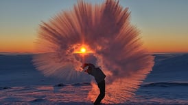 Arctic tea toss photo becomes Internet sensation