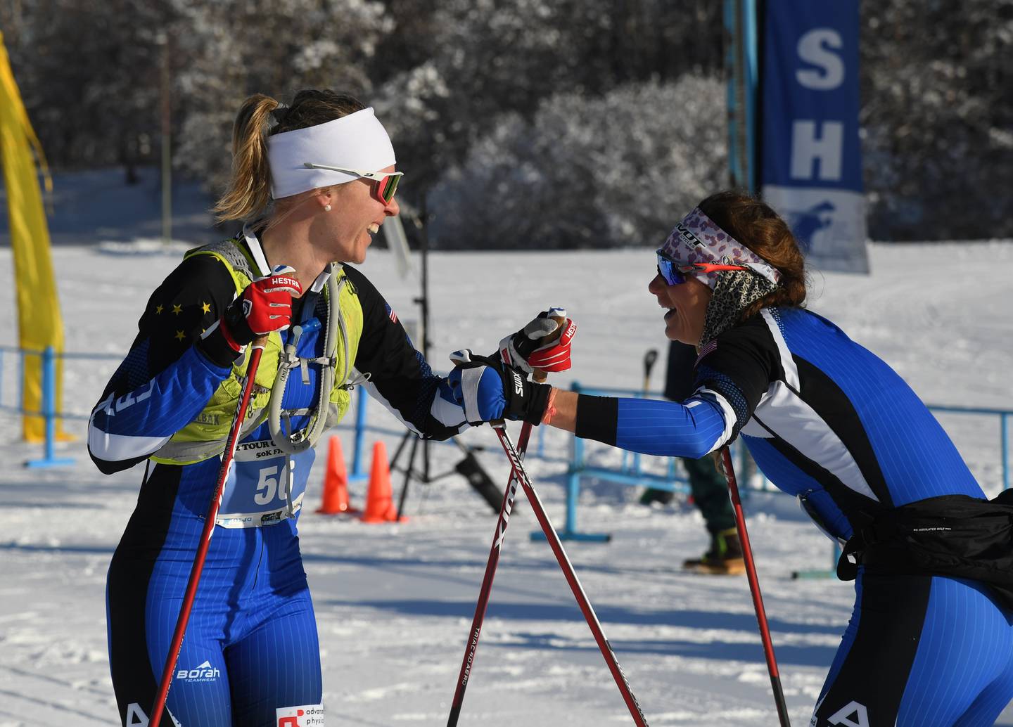 Sadie Bjornsen Maubet ,Jessica Yeaton, Cross Country Ski, Cross Country Ski Race, Tour of Anchorage, Ski Race