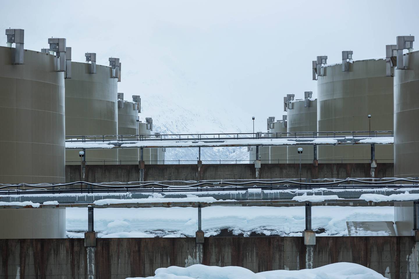 Valdez Marine Terminal East Tank Farm oil storage tank oil tank