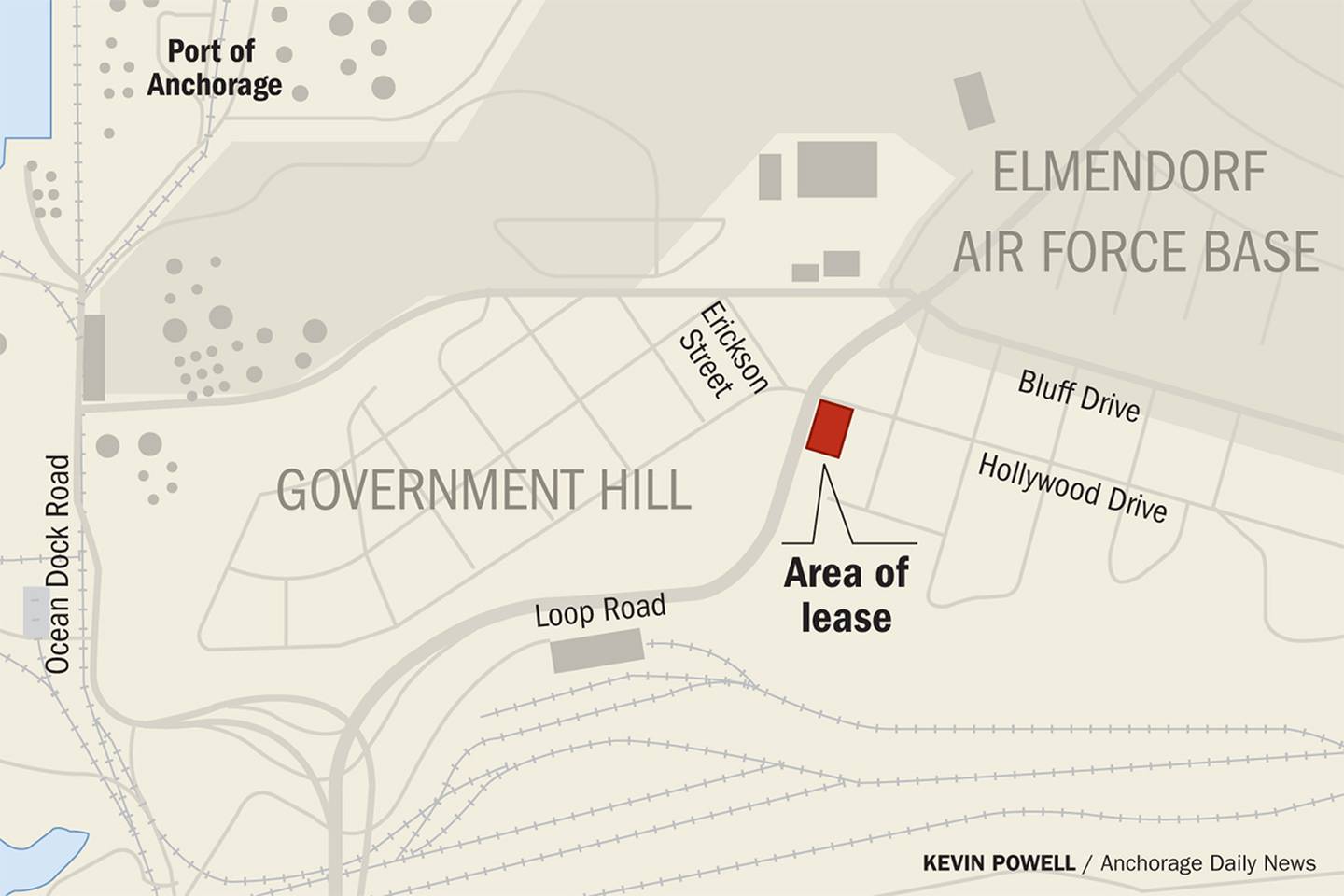 Government Hill lease area