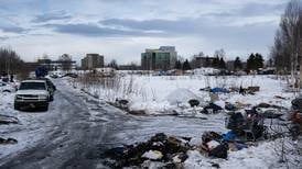 City wants to sell lot where Anchorage’s largest homeless camp has taken root 
