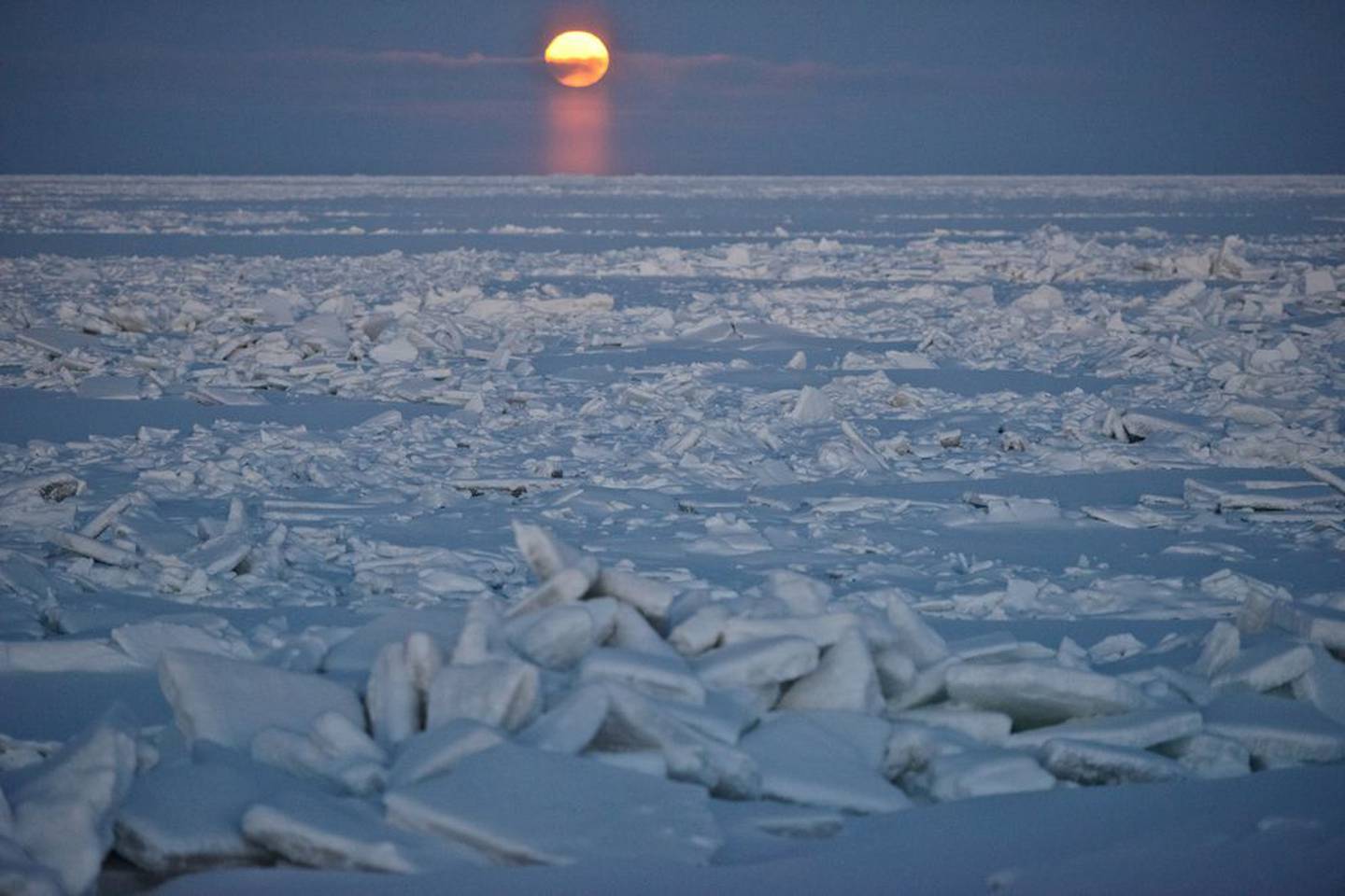 Barrow Moon Arctic Ocean sea ice utqiagvik