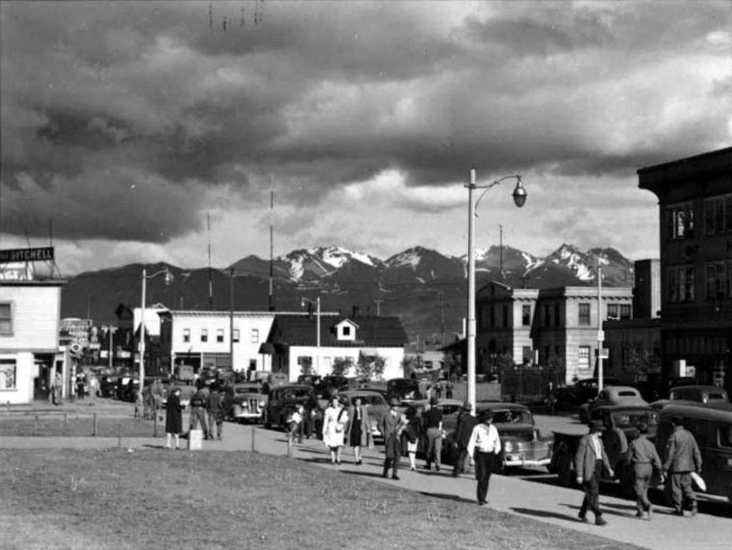 Downtown Anchorage 1940s  ONE TIME USE