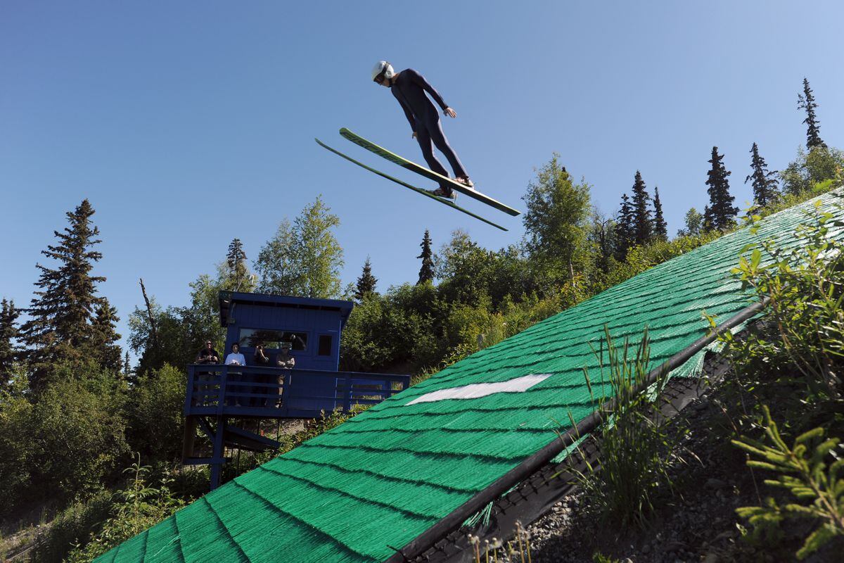 Summer Soaring Karl Eid Ski Jumps Now A Year Round Training intended for The Most Incredible and Beautiful ski jumping anchorage pertaining to Motivate