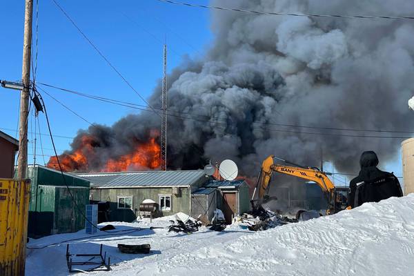 No injuries reported as fire destroys bingo hall in Kivalina