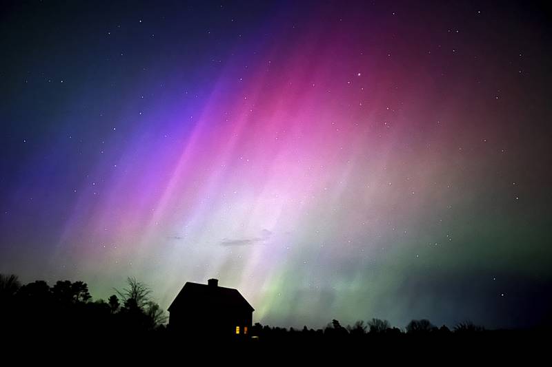 Solar storm produces colorful light shows across Northern Hemisphere