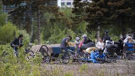 City clears homeless camps from Midtown Anchorage park as ACLU files civil rights challenge 