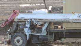 Nome man badly hurt when falling crane crushes truck cab