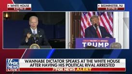 Fox News says it ‘addressed’ onscreen message that called Biden a ‘wannabe dictator’