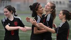 Hat trick propels Juneau-Douglas girls past Homer in 1st round of Division II state soccer tournament