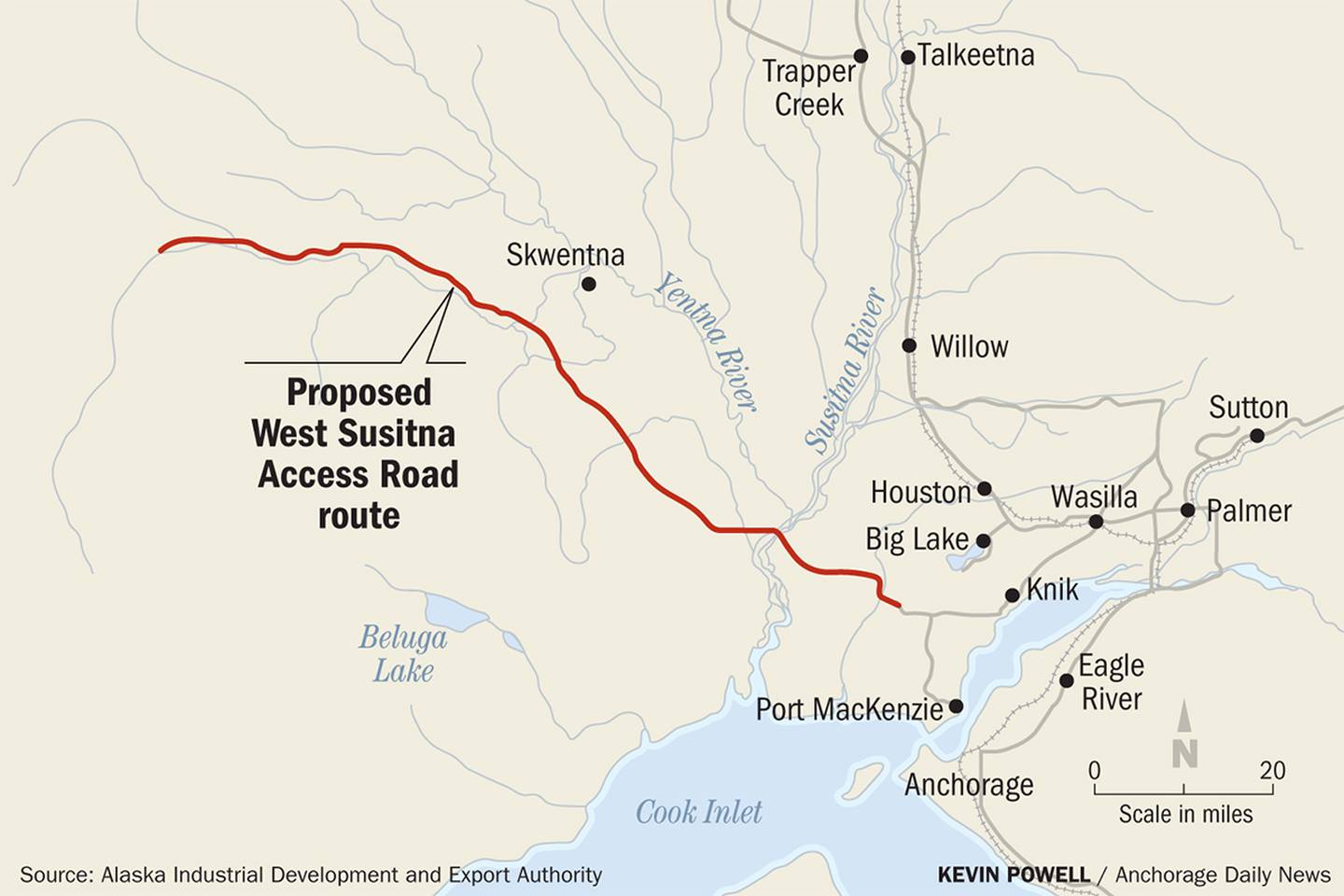 West Susitna access road