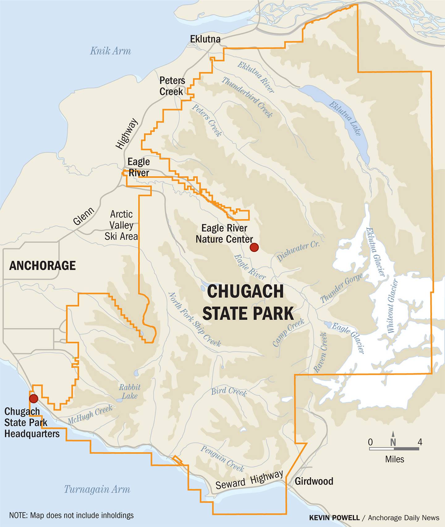 Chugach State Park map