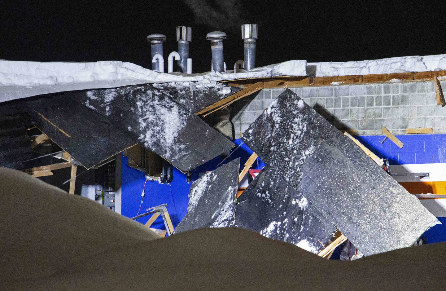 roof collapse, february