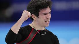 Reaching Beijing just in time, Keegan Messing delivers strong performance in short program