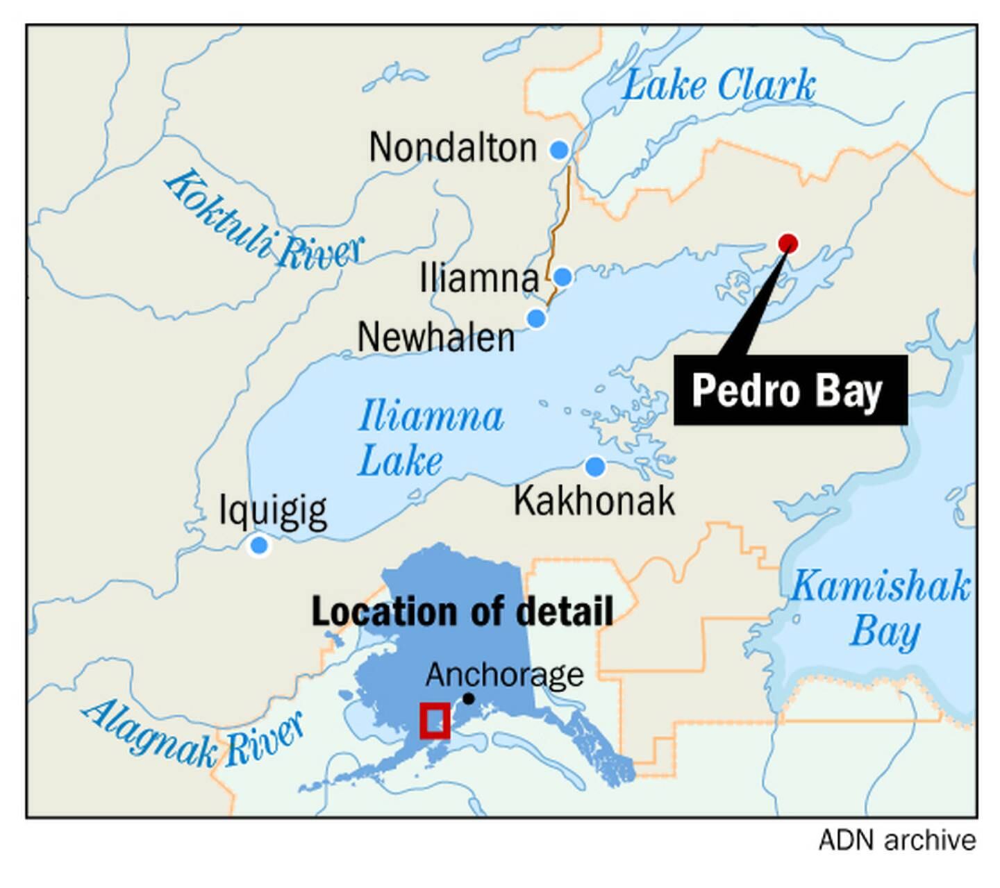 Pedro Bay Map
