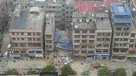 Dozens killed in collapse of building that Chinese authorities described as ‘self-built’ 
