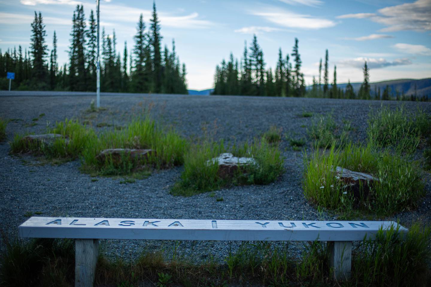 Alcan, alaska highway, border, canada, yukon