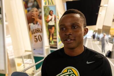 UAA sports notebook: Track and field star Joshua Caleb named GNAC Freshman of the Year; men’s basketball team adds local standout