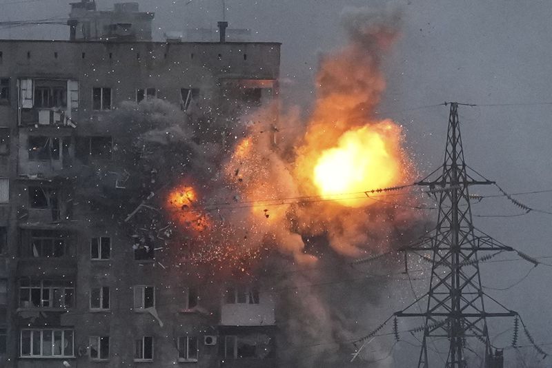 Russia strikes near Ukraine’s capital; mosque reported hit