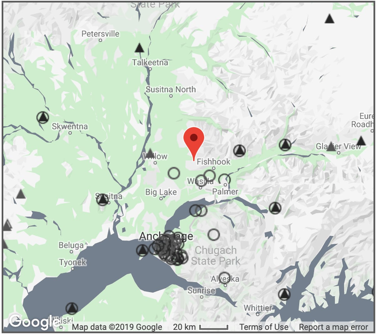 Magnitude 3.7 aftershock rumbles through Talkeetna Mountains
