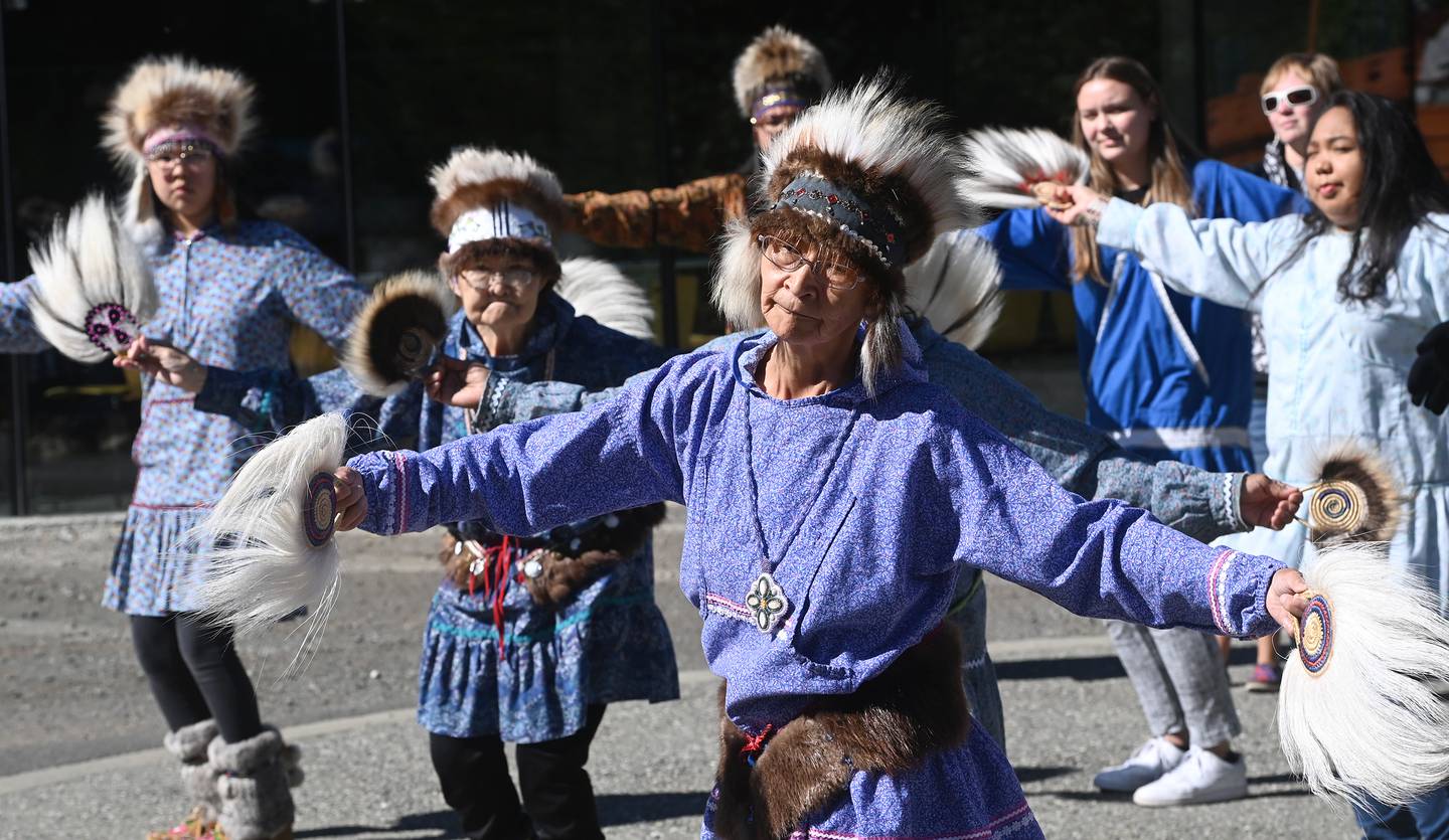 Tribal bill signing at Alaska Native Heritage Center