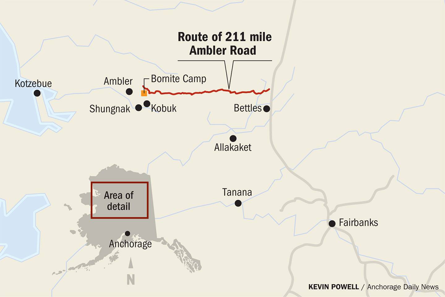 Ambler Road map