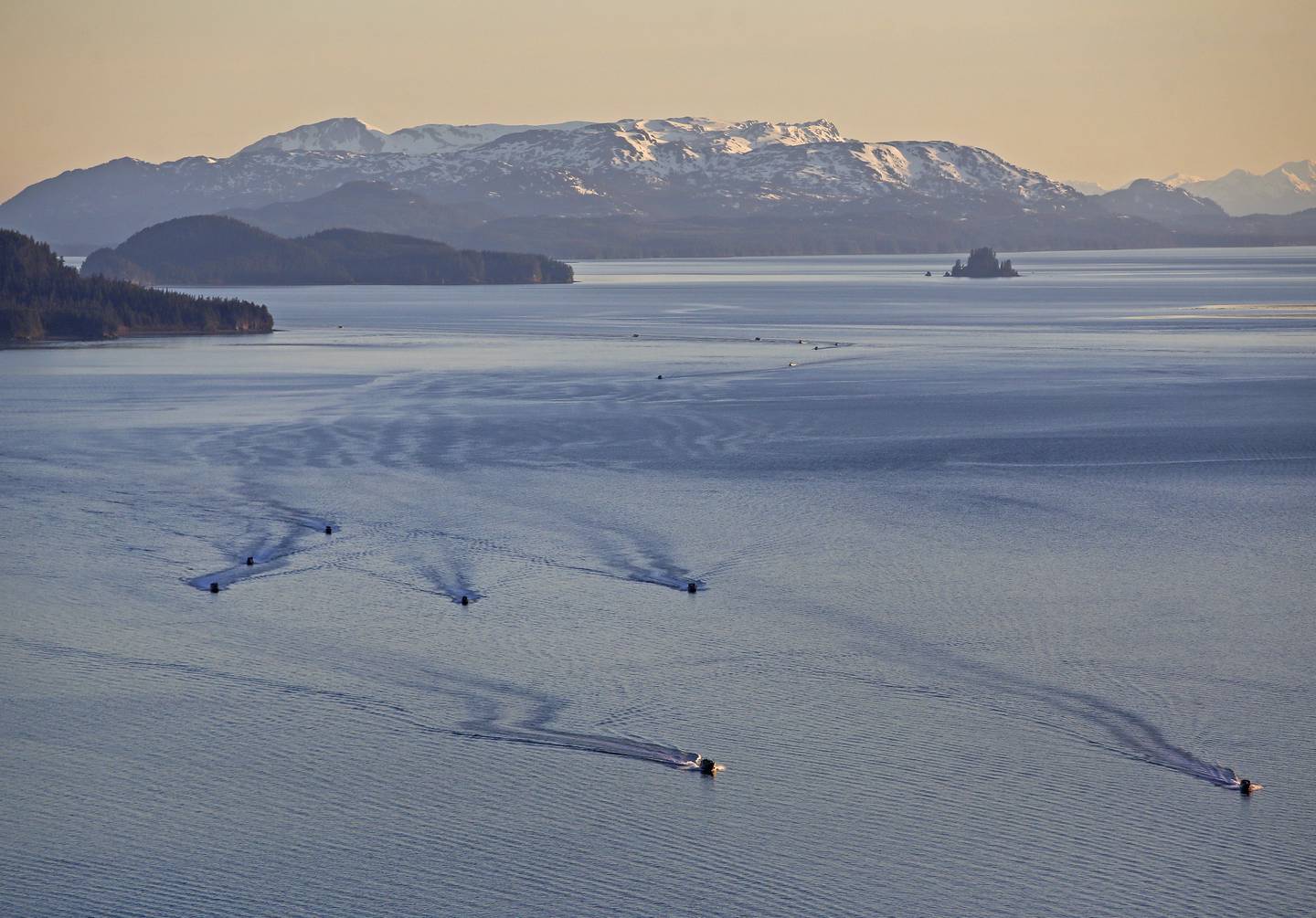 cordova, alaska, orca inlet, summer, may, blue, landscape, sunset, ski hill