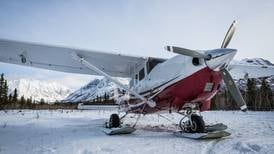 Pilot's log: Flying in snow above water-logged Iditarod Trail