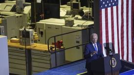 Biden visits Wisconsin to laud a new Microsoft facility — and troll Trump
