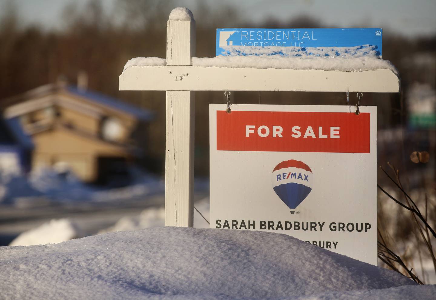 february, real estate, for sale sign, house, covid, pandemic