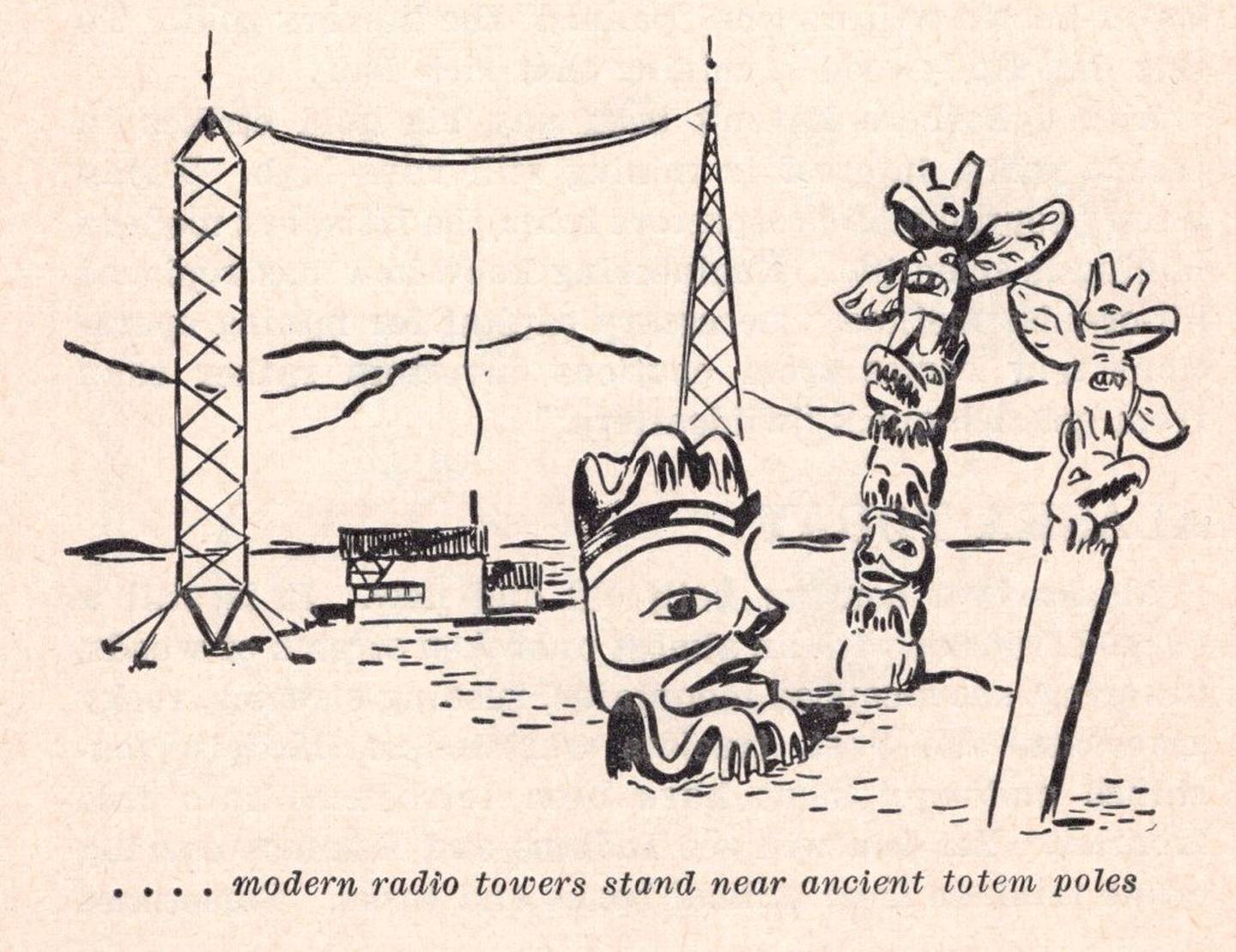 An illustration from the 1956 Pocket Guide to Alaska