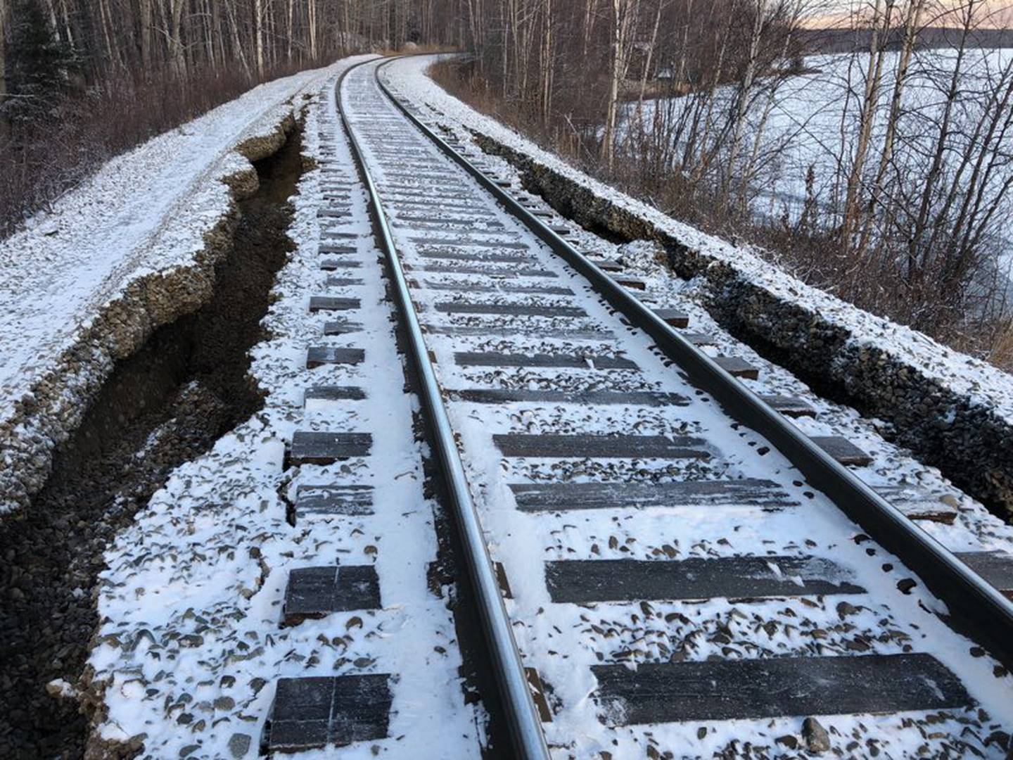 Alaska Railroad earthquake damage
