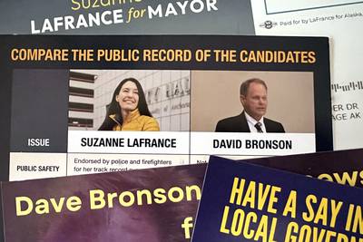 In Anchorage’s mayoral runoff, most independent expenditure group money is boosting just one candidate