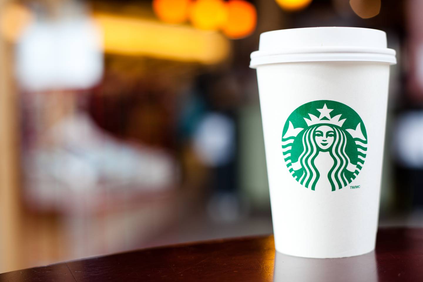 A Starbucks cup with logo. (iStock / Getty Images)