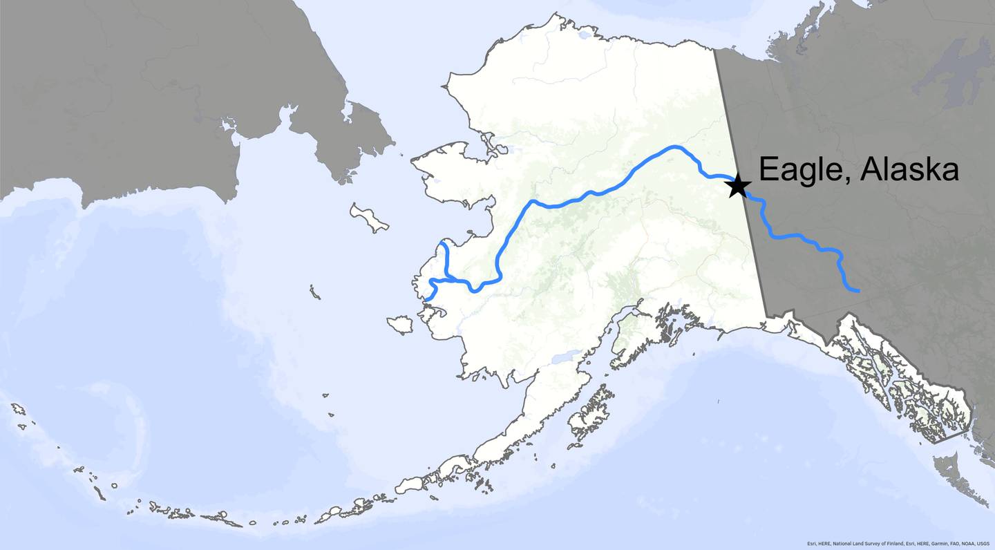 Eagle, Alaska locator map