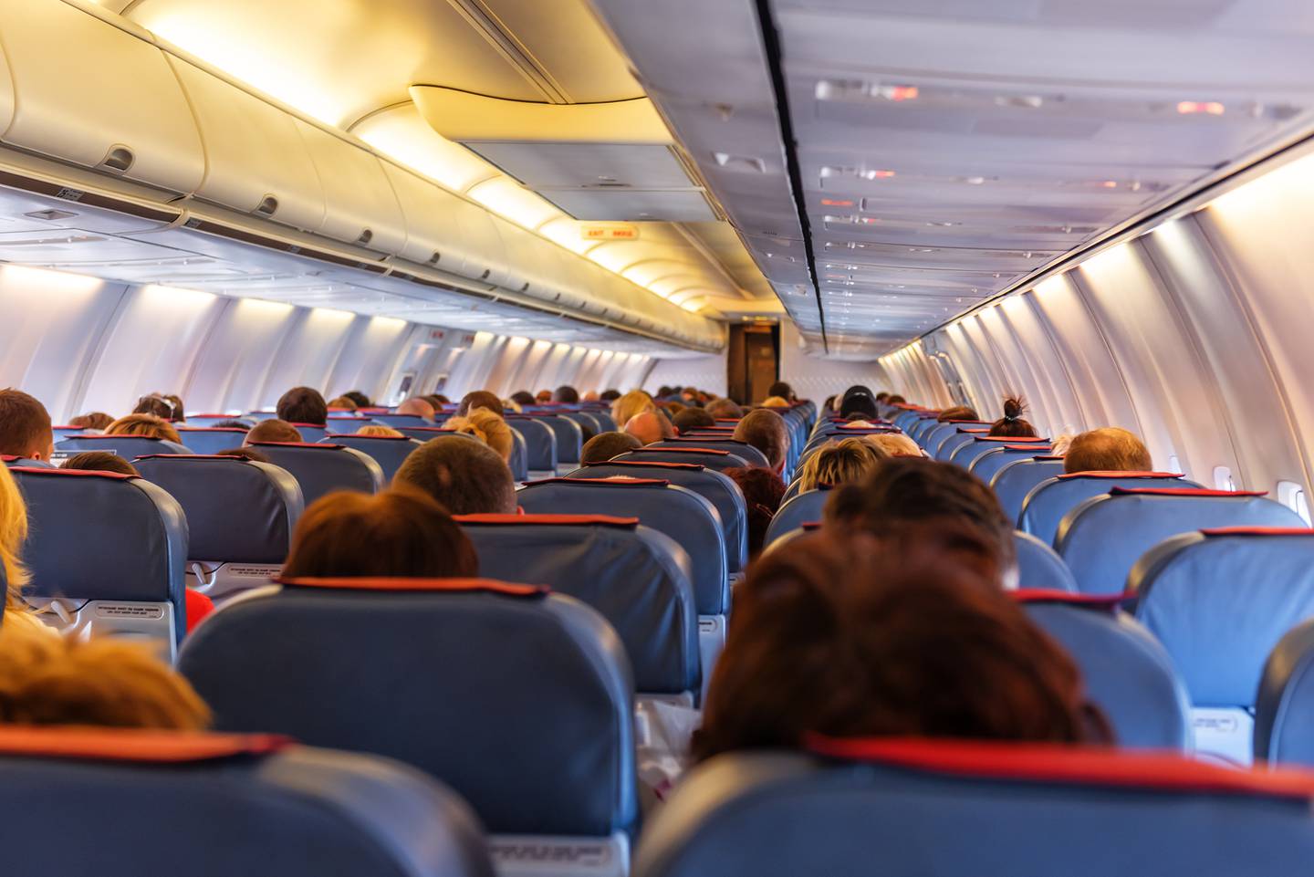 stock plane cabin passengers